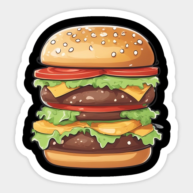 Hamburger Lover Sticker by animegirlnft